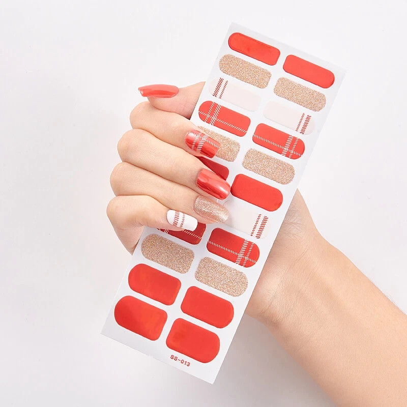 Share Full Size Nail Wraps Stickers Polish Toe Manicure Art Self Stick Decor3D
