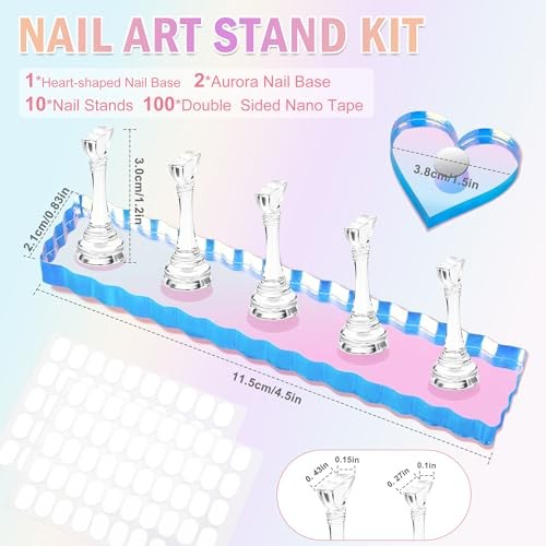 Nail Stand for Press Ons, Nail Holder for Painting Nails, Press on Nail Clear