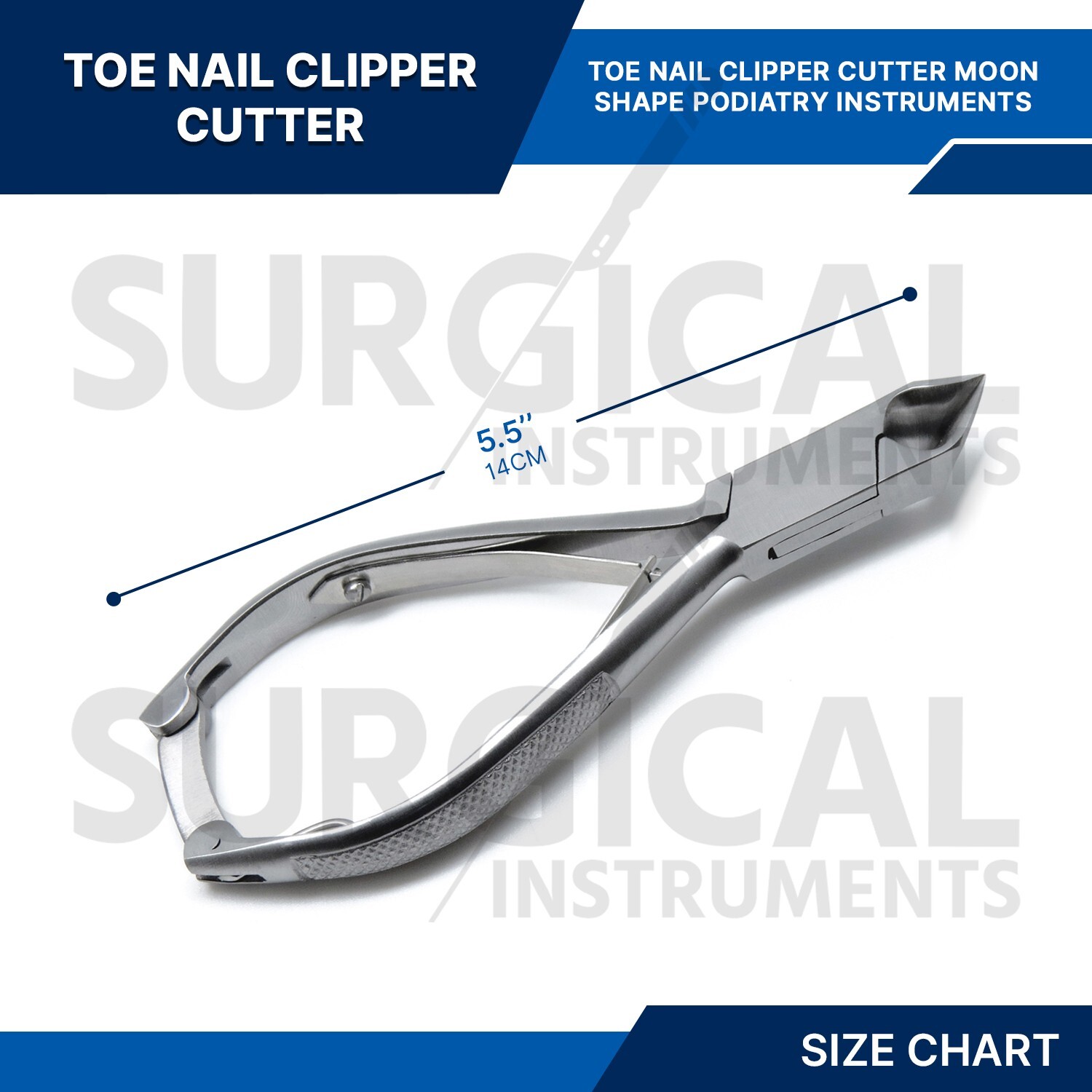 Toe Nail Clipper Cutter Moon Shape Excellent Brand Stainless Steel German Grade