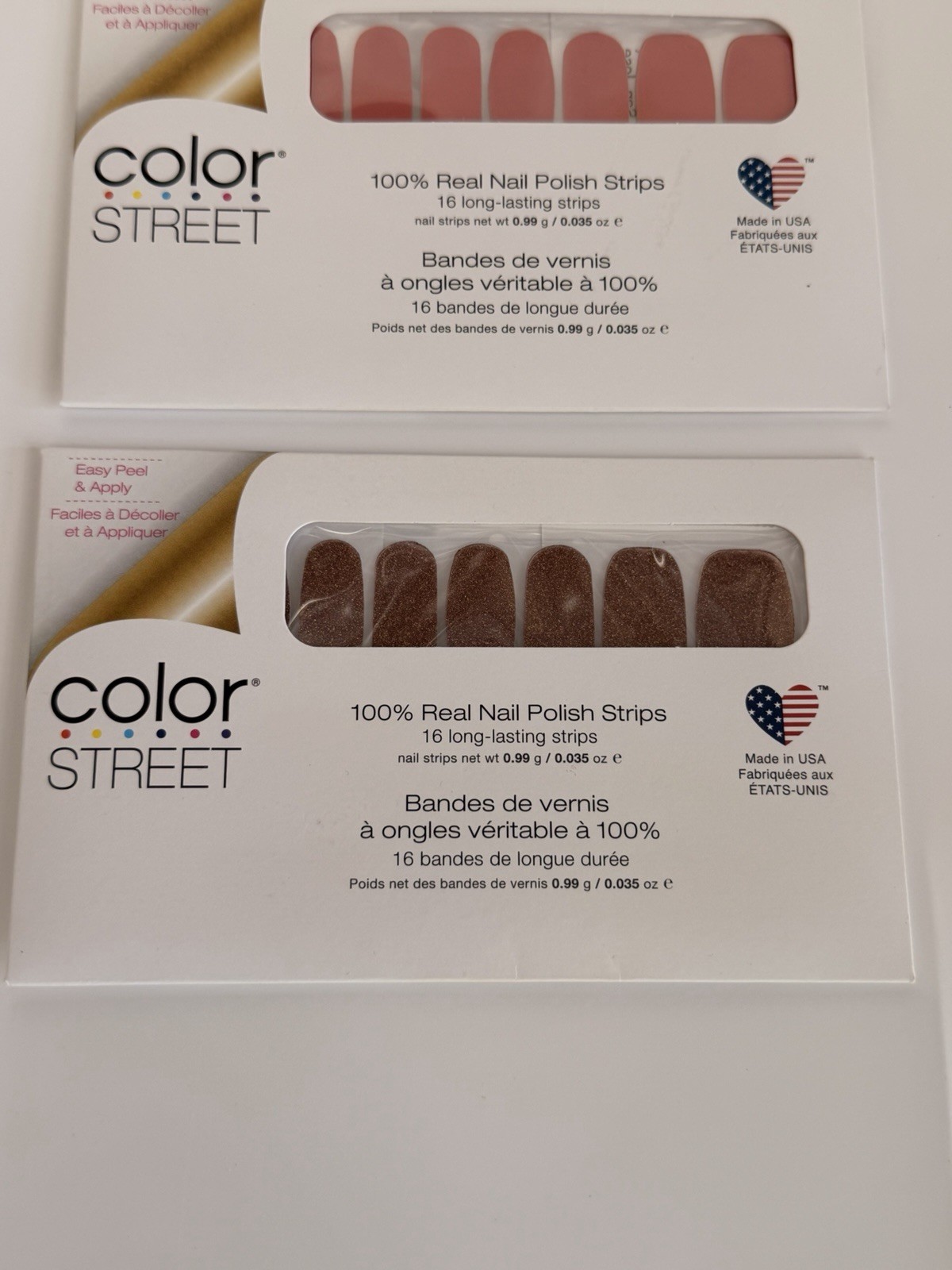 Color Street Nail Polish Strips: Sahara Jewel & No Way San Jose – Lot Of 2