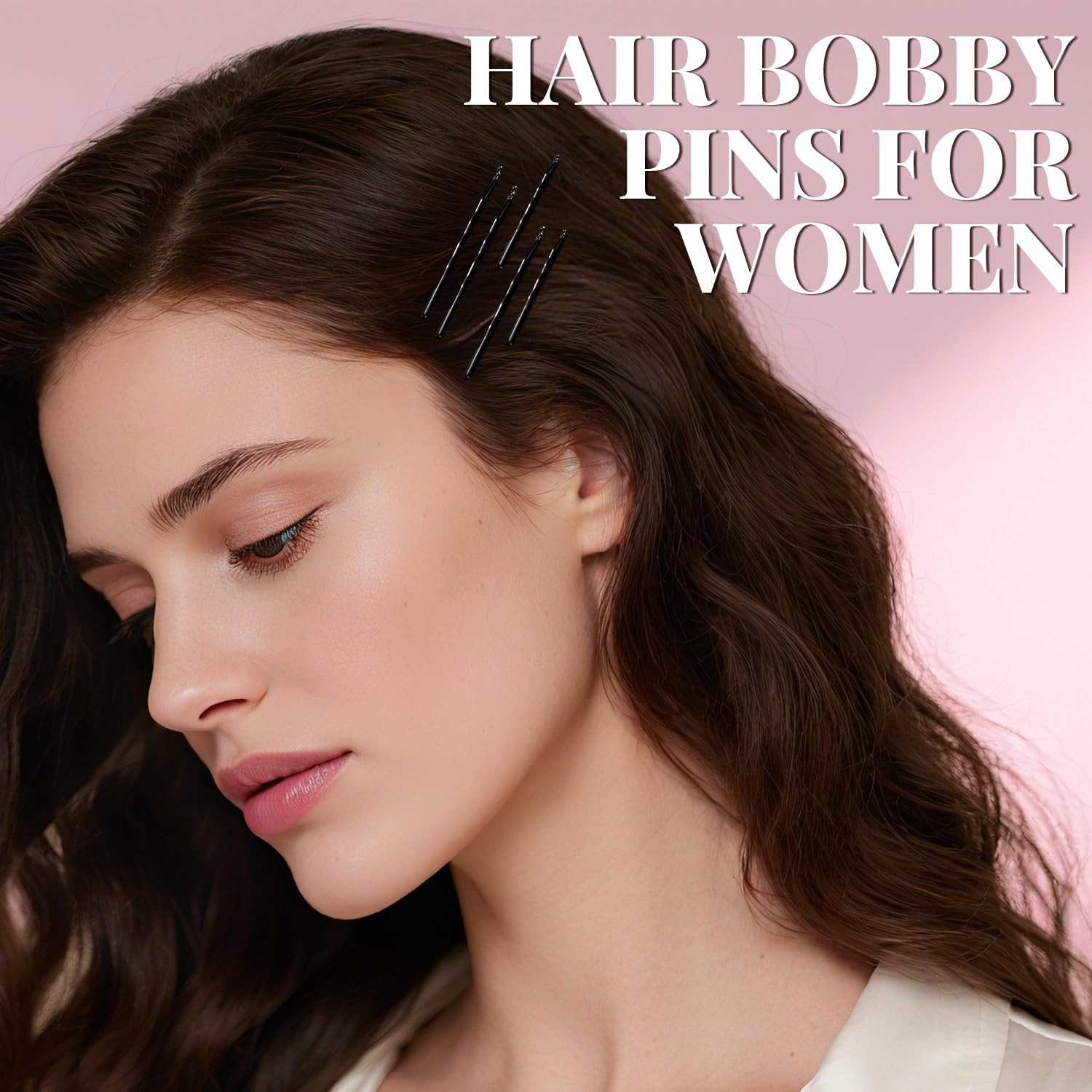 415pcs Bobby Pins Hair Set, IKOCO 200pcs U Shaped & Elastic Black