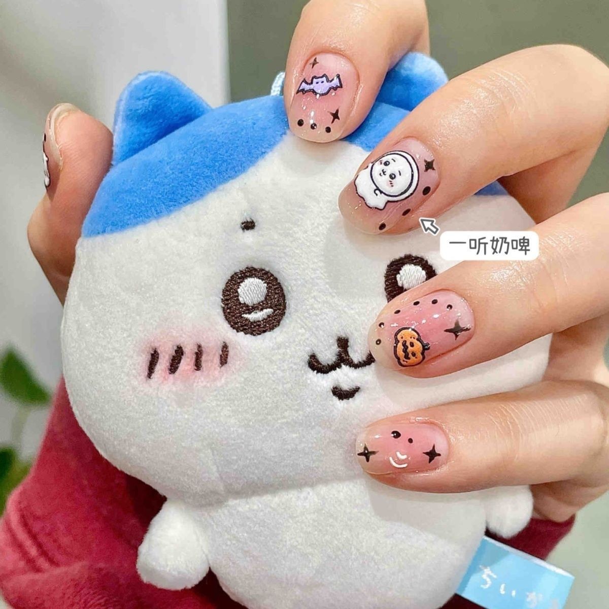 3D Chiikawa Cute DIY Nail Art Stickers Decor Cute Embossed Decorative