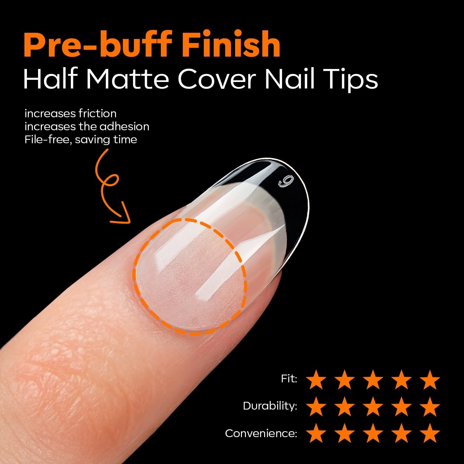 Break Resistant Full Cover Fake Nails Soft Gel Tips 216PCS