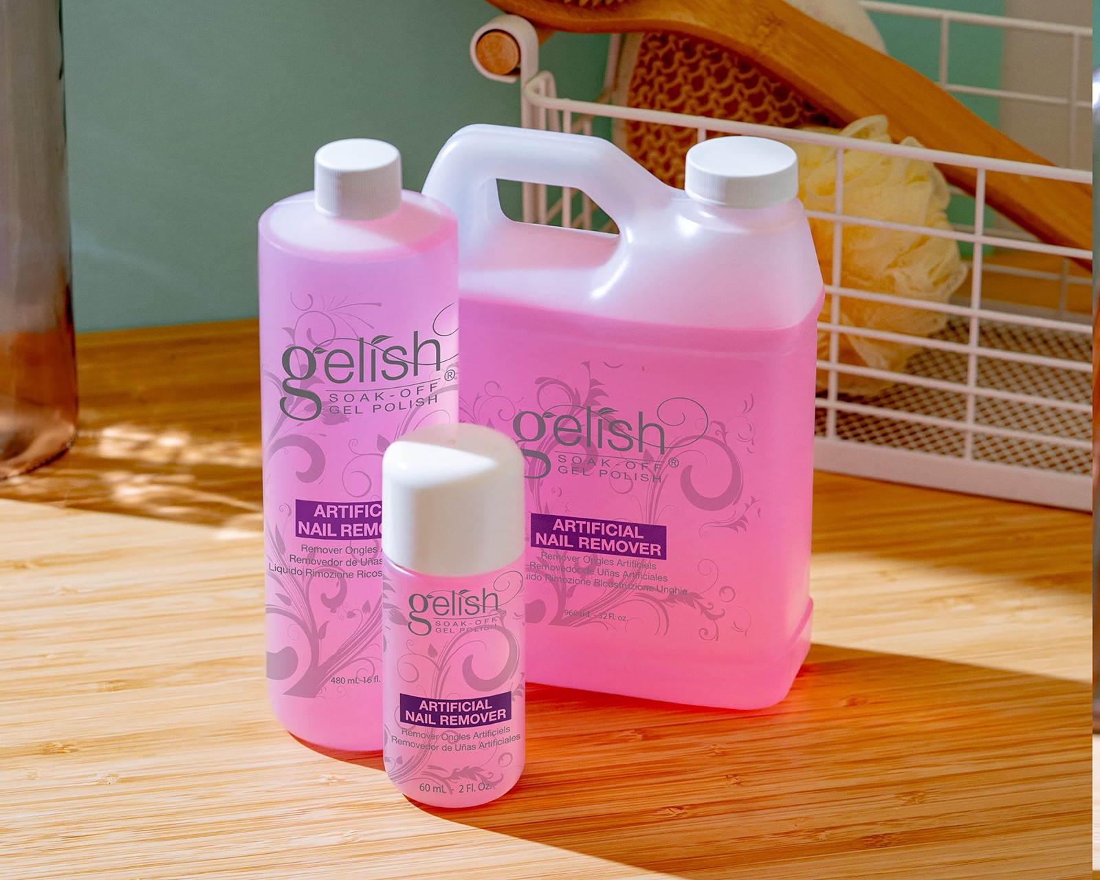Gelish 4 Fl Oz (Pack of 1), Artificial Nail Gel Polish Remover, 4 oz.