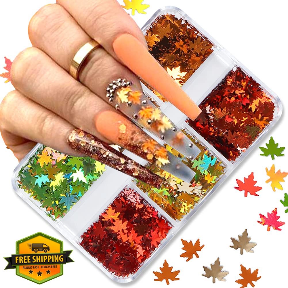 BSBTBZ Maple Leaf Nail Glitters 8