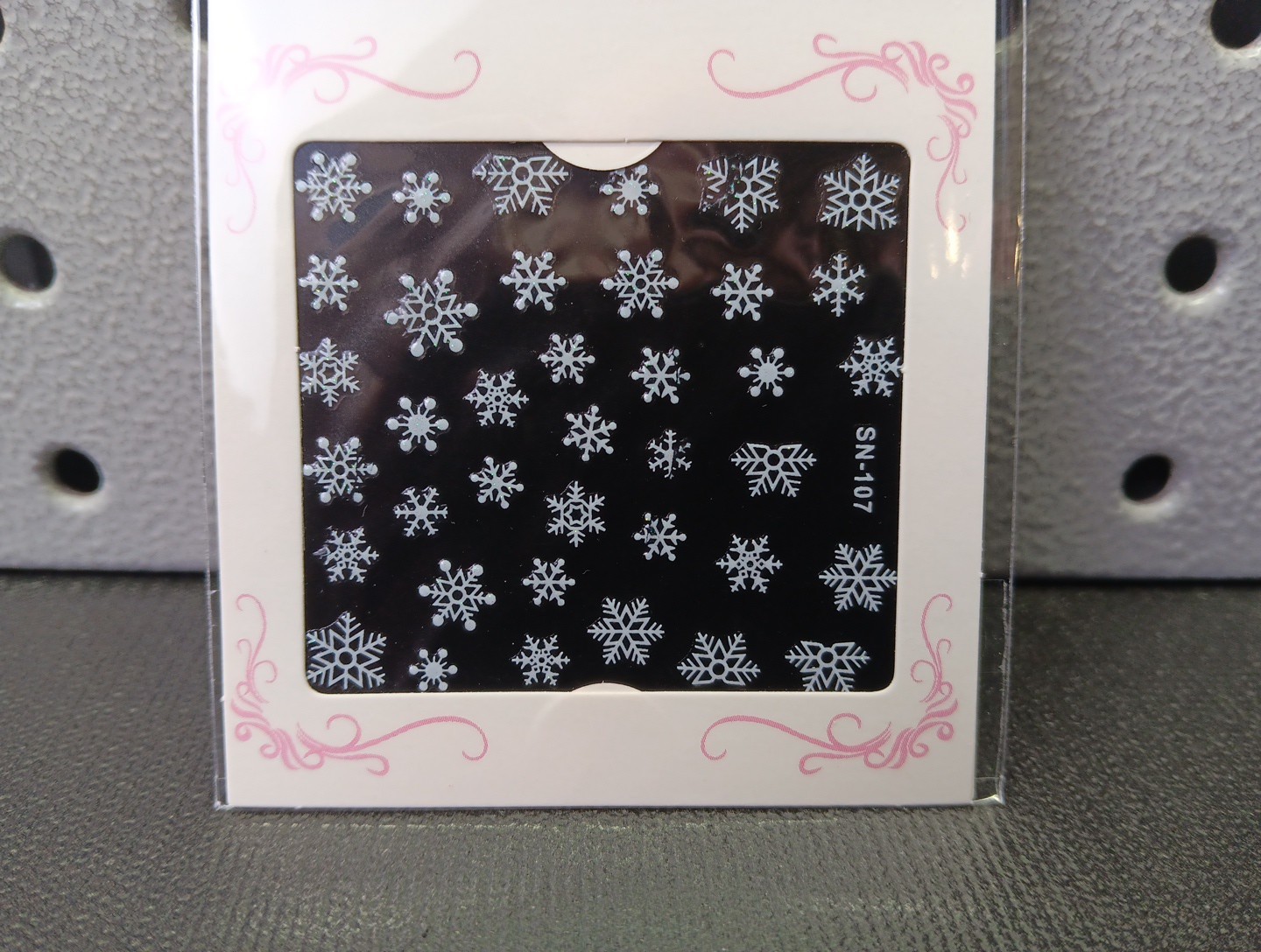 Snowflake Nail Stickers, Christmas 3D Self-Adhesive Nail Art Decals Snow (bn)