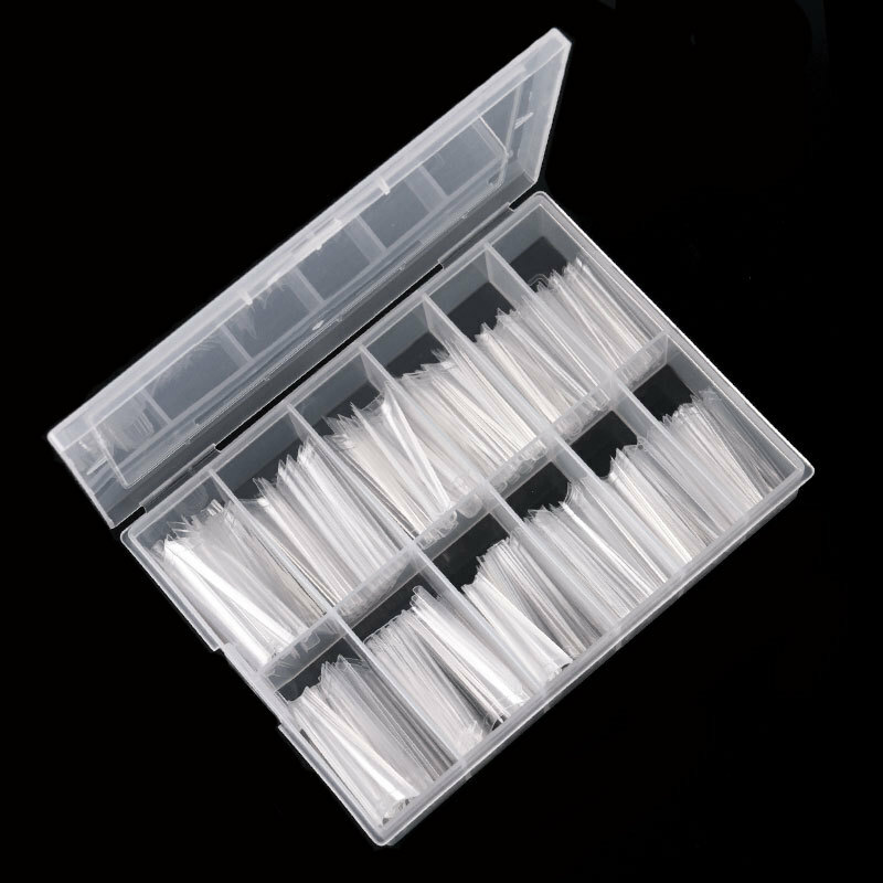 240pcs/Box Half Cover XXL Coffin Tips C Curve Extra Long False Nails Acrylic Tip
