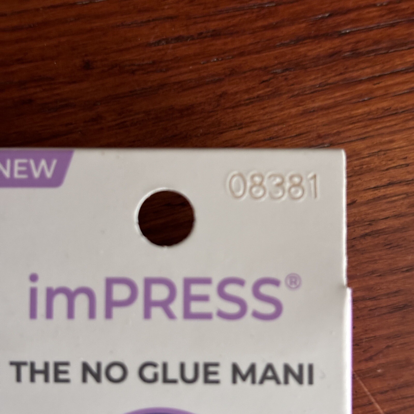 Kiss imPRESS THE NO GLUE MANI Fidget Blue Design 30 Peel & Press NIB