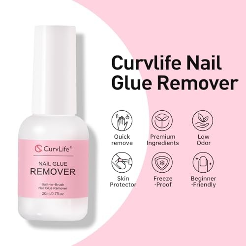 Multi-functional Brush-On Nail Glue Remover 20ml for Press On and Fake Nails