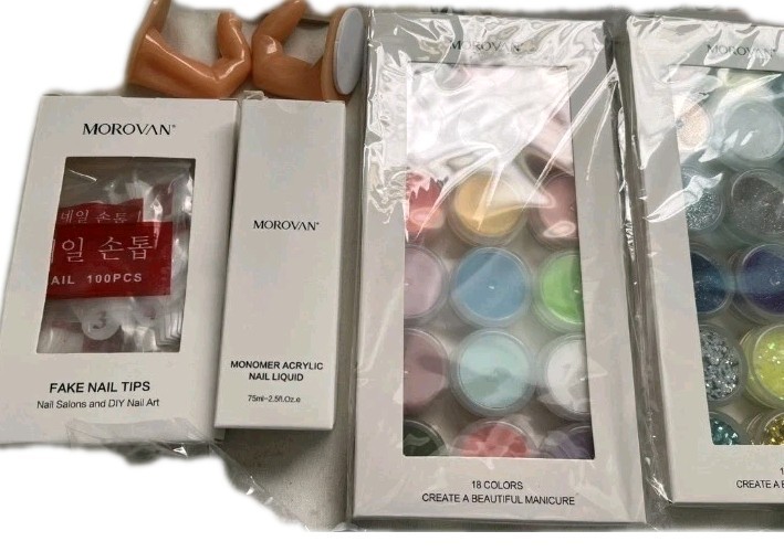 Morovan Professional Nail Acrylic Nail Kit New-Sealed (A-19)