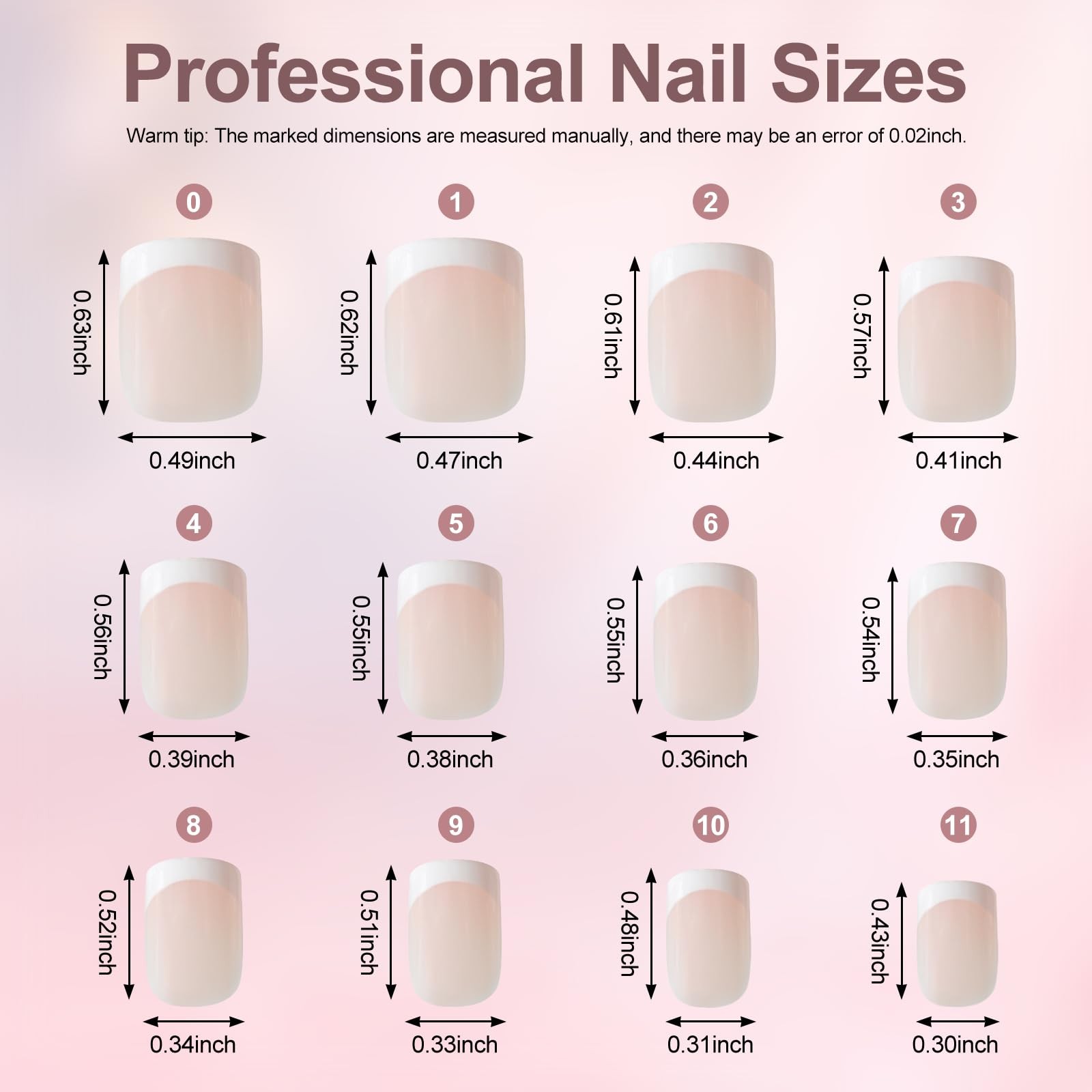 Children ABS Plastic Fake Nails Press on Full Cover Christmas Gift for Kids Girl