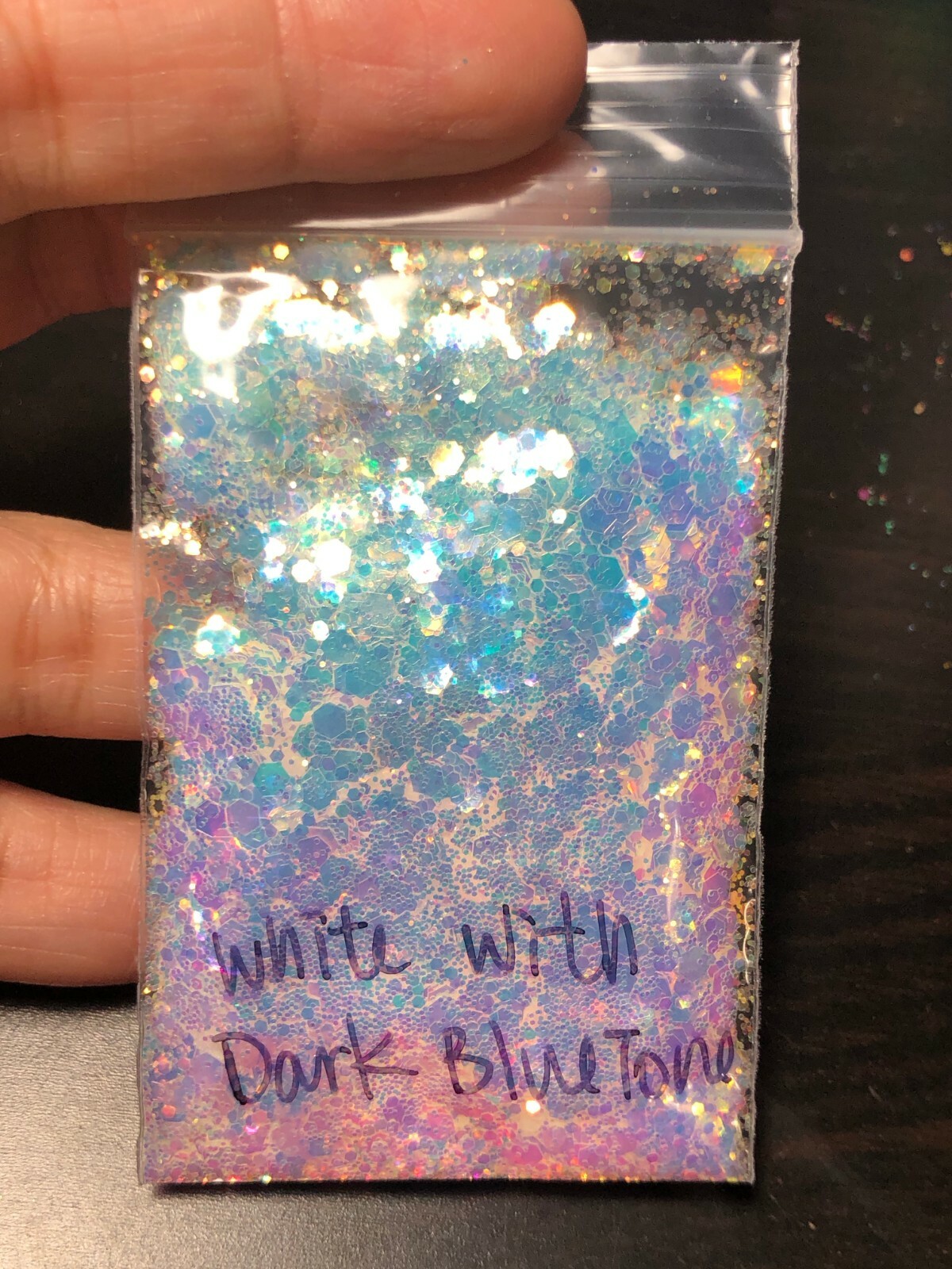 Super sparkling Glitter Hexagon Mix Snow White pink blue Nail Art US seller