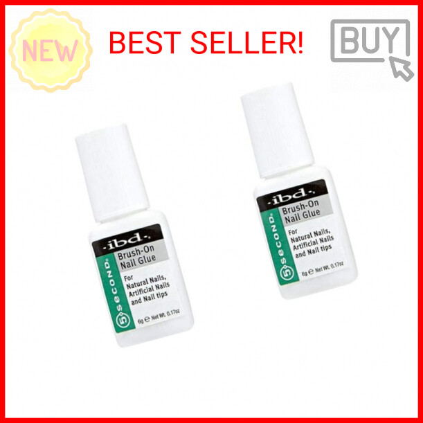 Ibd 5 Second Brush On Nail Glue 54006 / Treatments by IBD (Pack of 2)