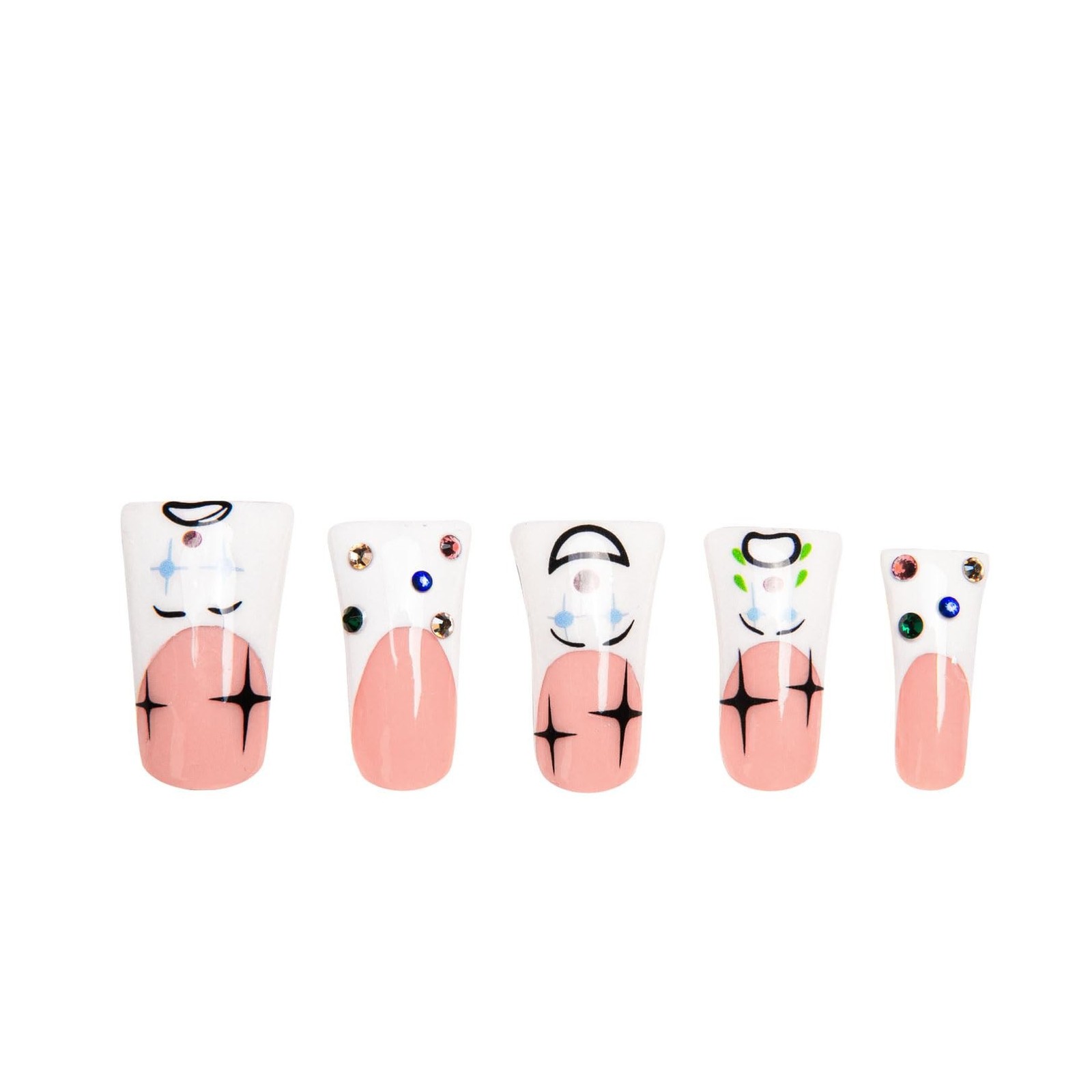 LOVFUL Press on Nails Clown Duck Classic Regular 1.3 in H139-S