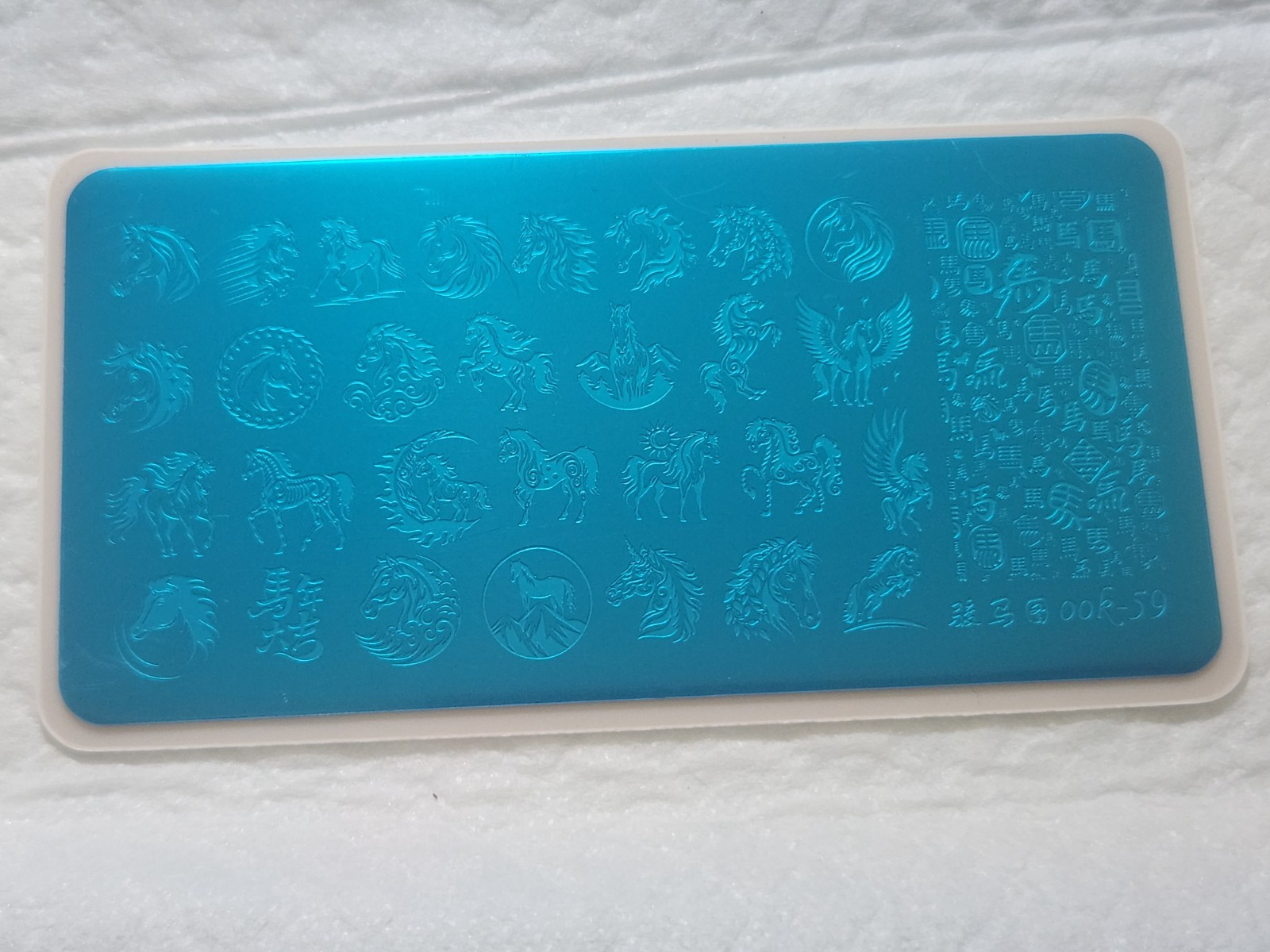 OOk Nail Stamping Plate – New – Horses, Pegasus, Unicorn (ook-59)
