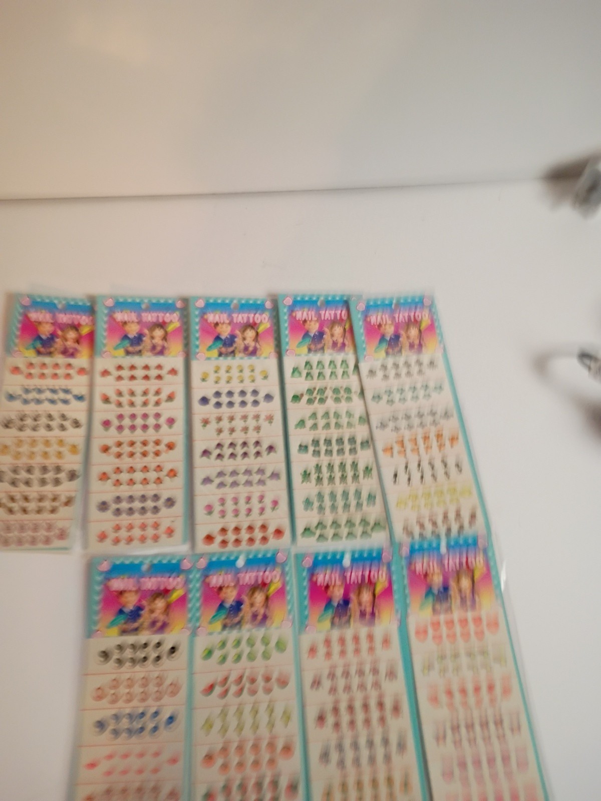 9 Sheets Art Water Transfer Frogs Ladybugs Flowers Fruit Children Nail Tattoos