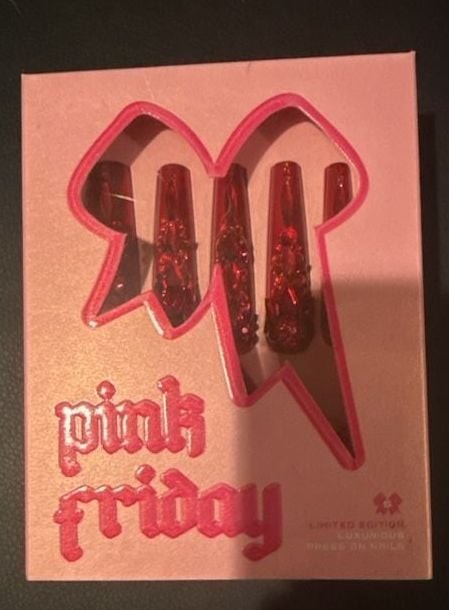 Nicki Minaj Pink Friday Limited Edition Luxurious Press-On Nails