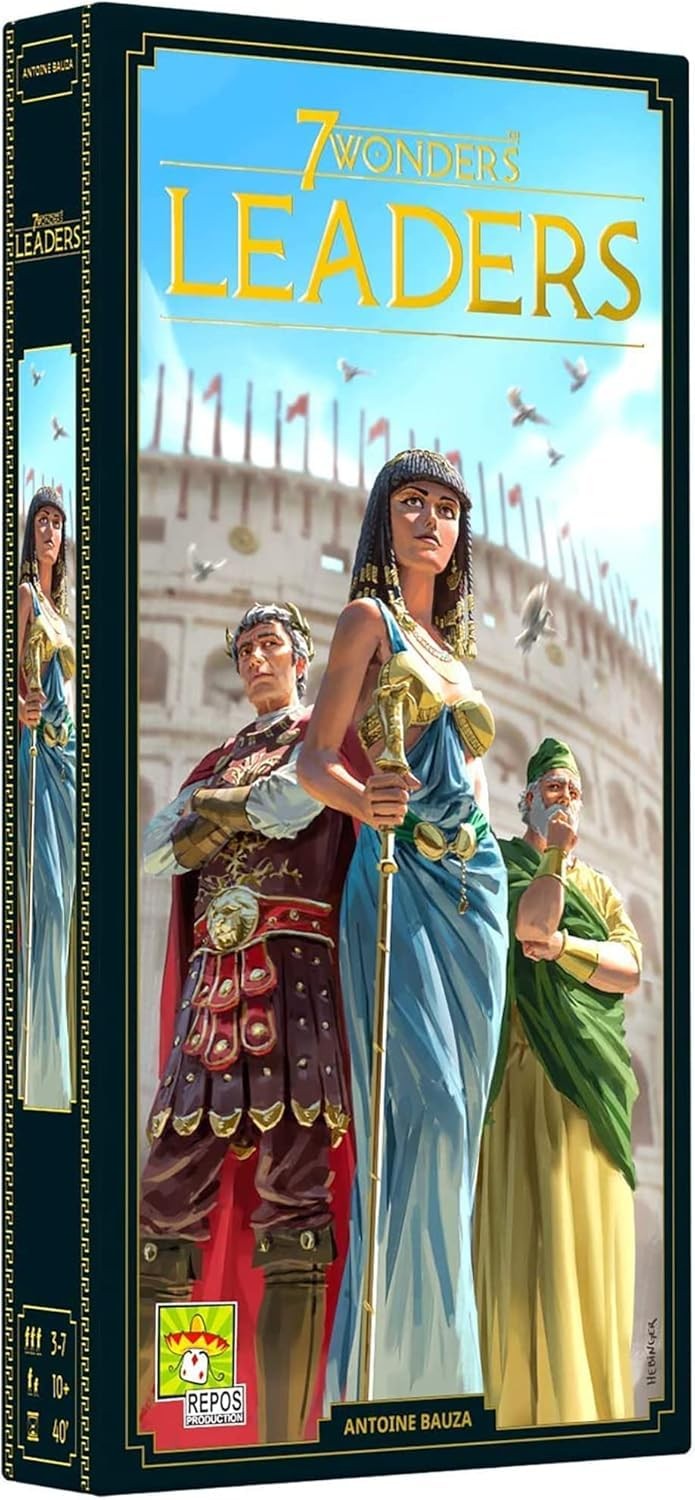 Asmodee 7 Wonders Leaders Board Game EXPANSION – 110.27 cubic inches, Various