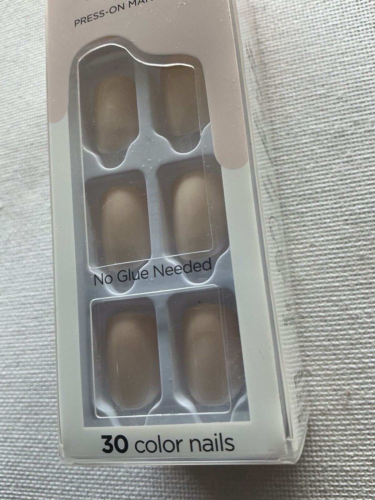 imPRESS Color Press-on Manicure Fake Nails 1pk 30 No Glue Needed Point Pink NEW