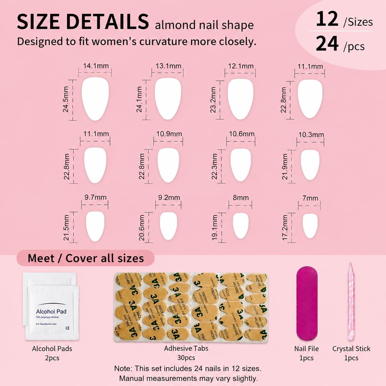 Pastel Yellow French Tip Press On Nails Almond, Glossy Pearl Chrome Fake Nail…