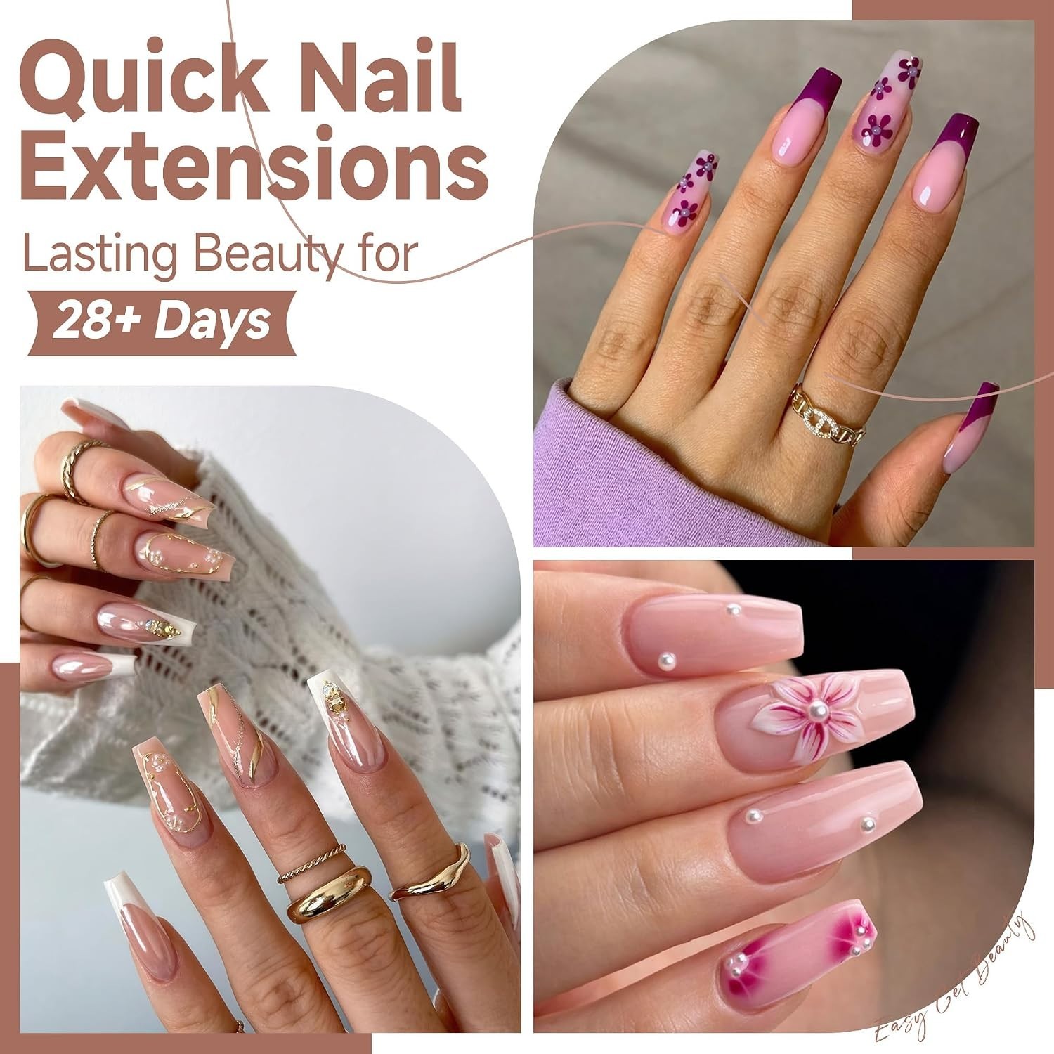 Medium Coffin Nails Tips 216PCS 12 Sizes, X-Soft | Soft Gel Nail Tips, Half M…