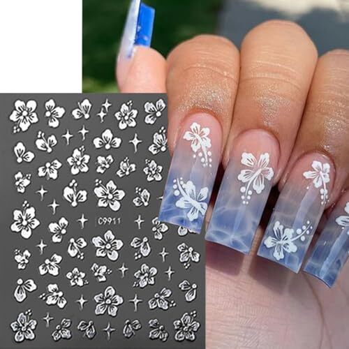 Star Letters Heart Flower Nail Art Stickers Nail Decals 3D Self-Adhesive