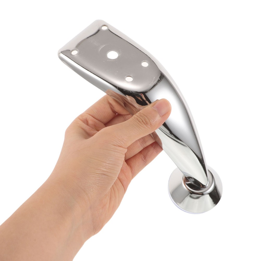 4pcs Nail Hand Rest Stand Legs, Iron Curved Mounting Brackets for Manicure Arm