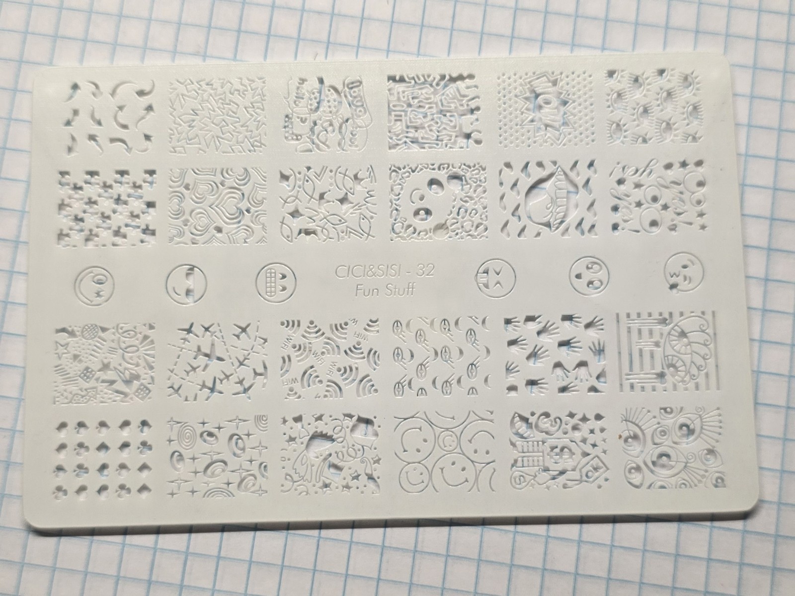 VINTAGE Cici & Sisi Nail Art Stamp Acrylic Plastic Plate Set Kit In Case HTF