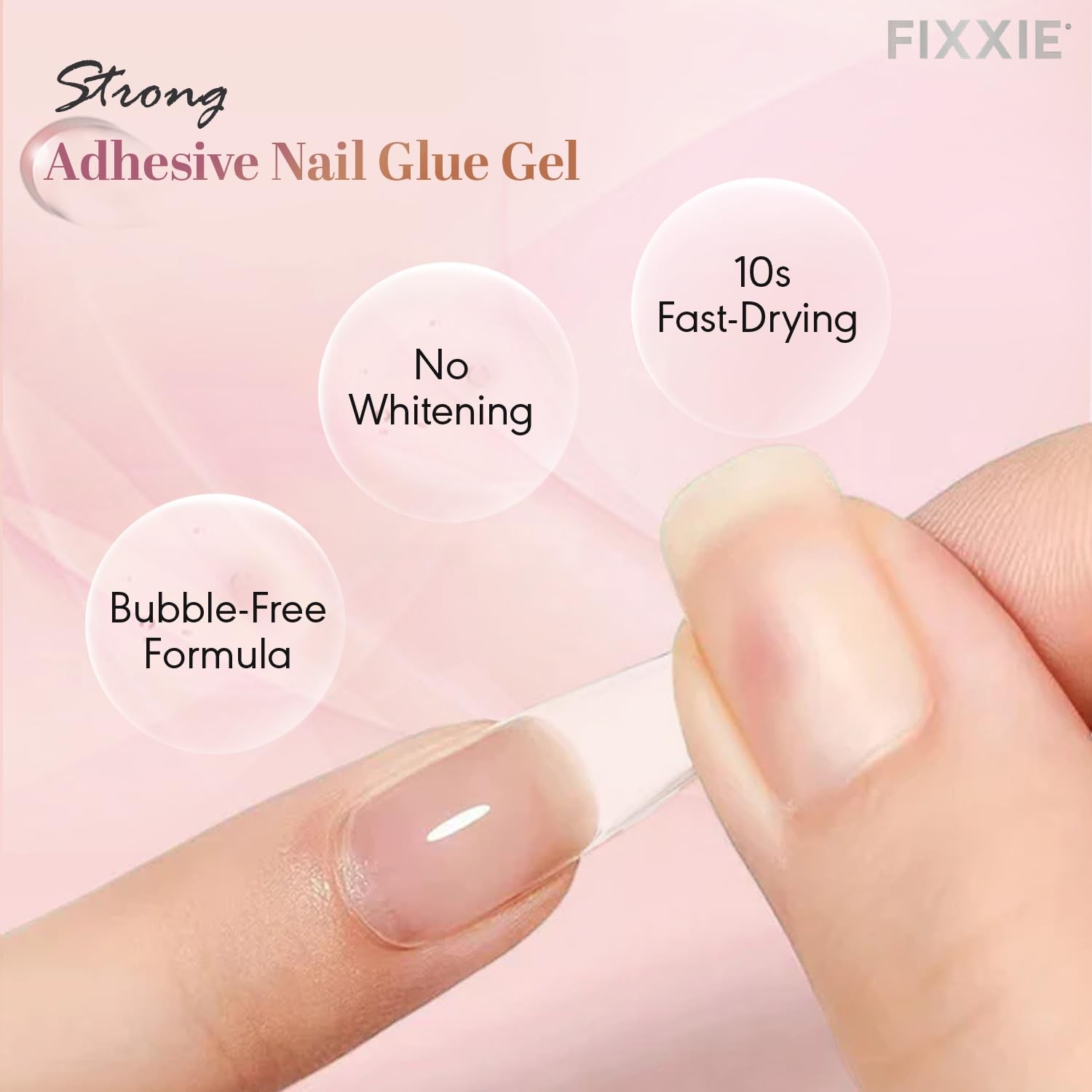 Super Strong Nail Glue Gel with Remover 15g/15ml Extra Strong UV Free Nail Gl…