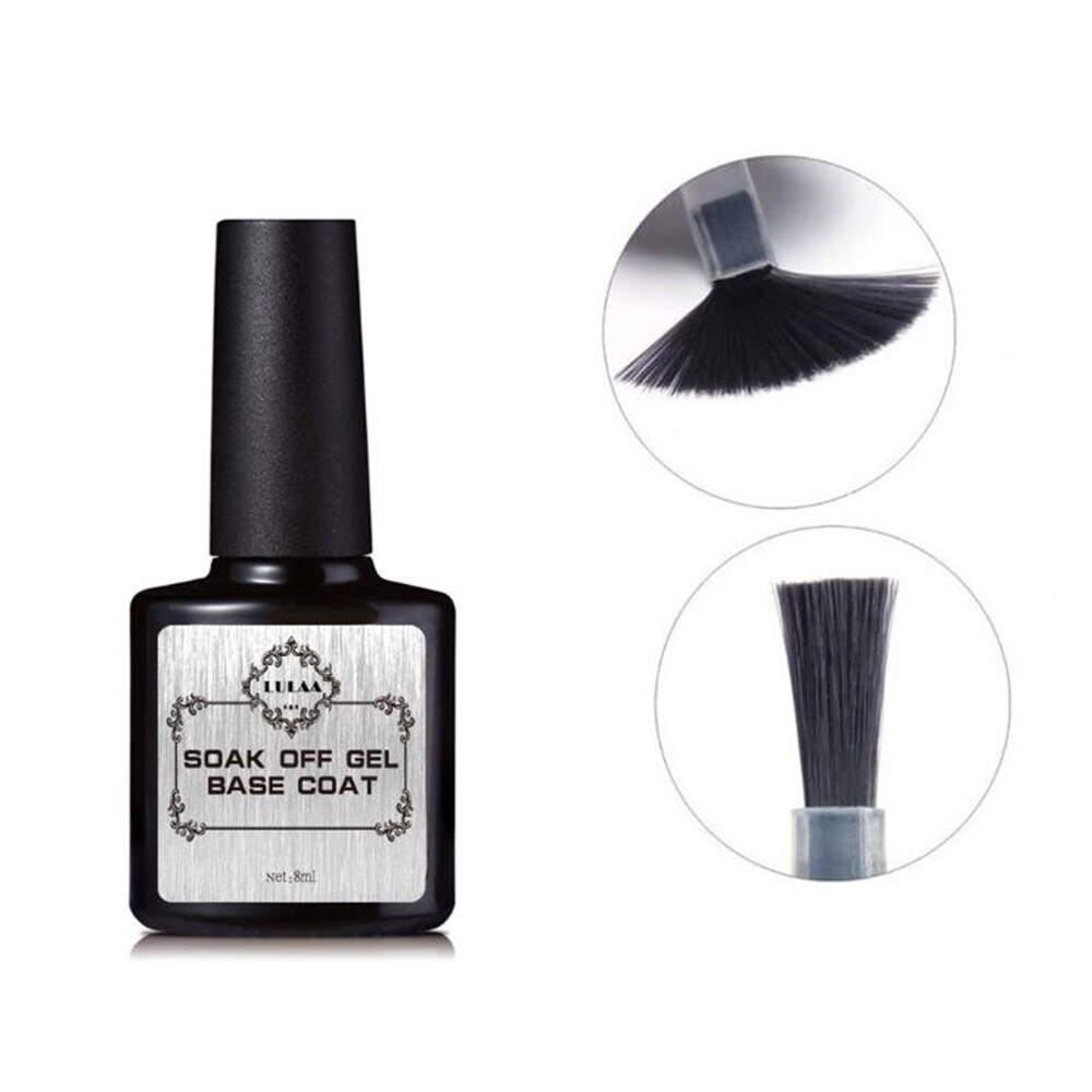 2PCS Top Coat & Base Coat Primer Gel UV LED Nail Polish Soak Off Manicure 8ml