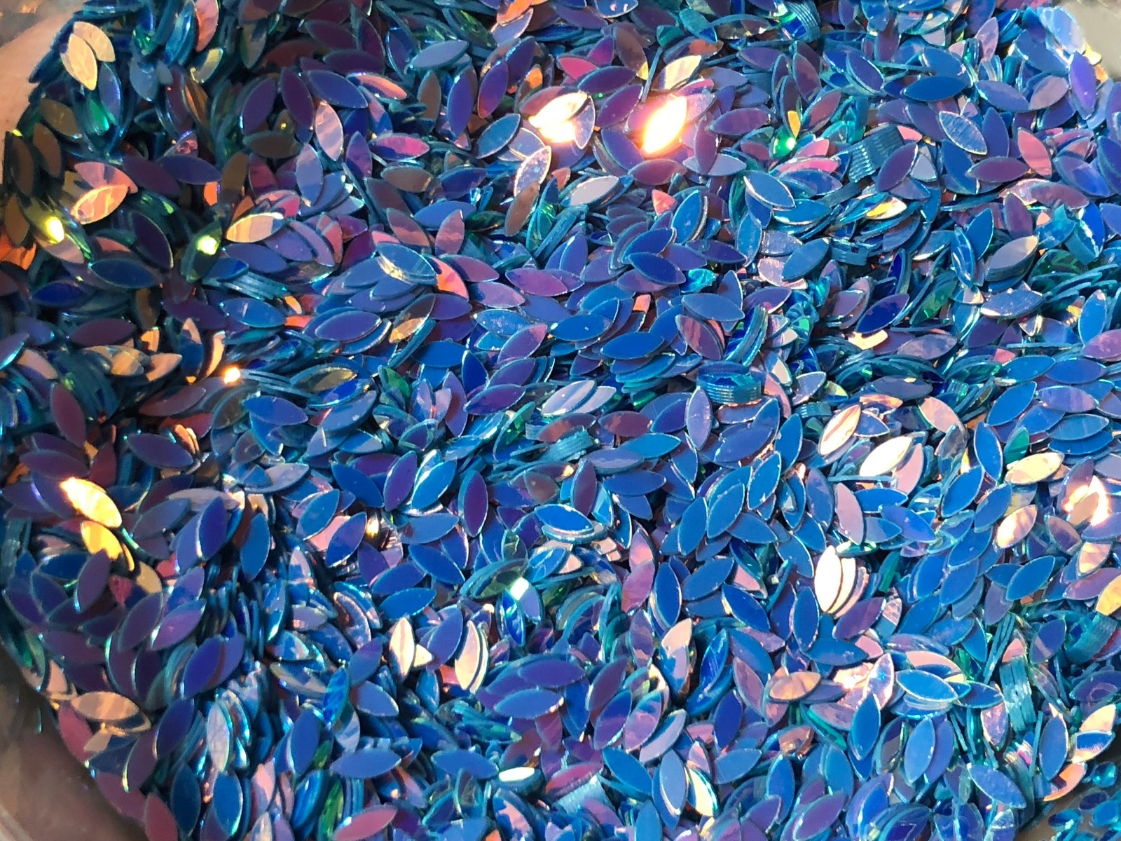 yellow purple blue green red Glitter Spangles Shape Nail Art Manicure Decor USA