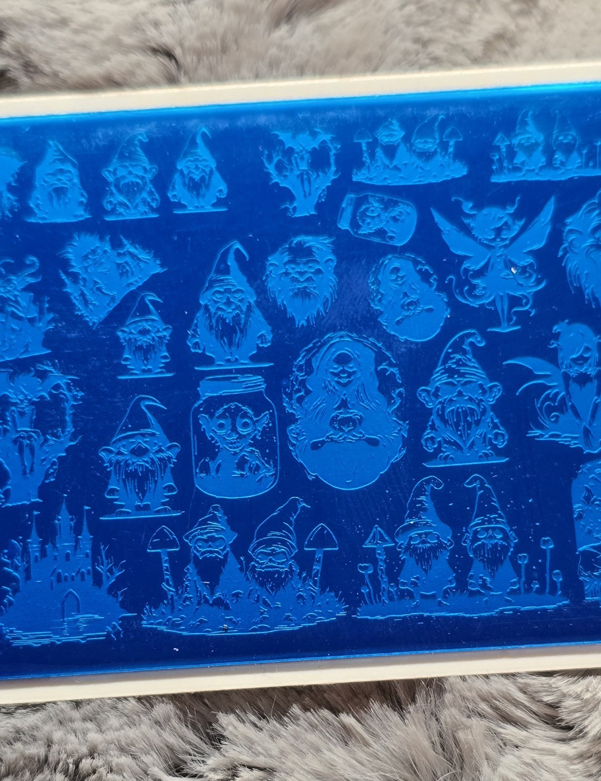 HTF Pretty Fingers By Robin Designed By Lilly Fairy Unicorn Nail Stamp Plate