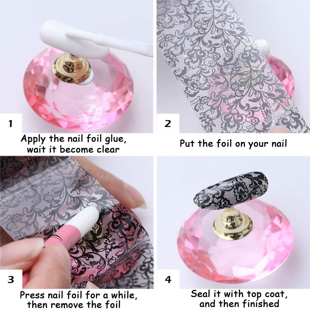 Holographic Camouflage Nail Art Stickers – Easy Application for Stunning Nails