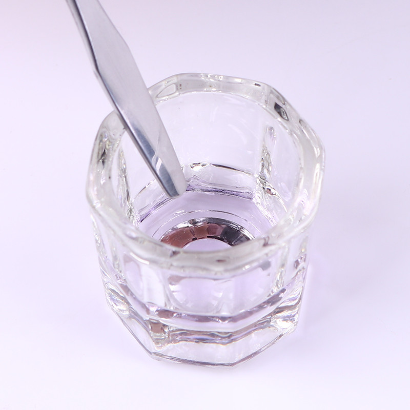 Glass Crystal Bowl Cup Dappen Dish Arcylic Nail Art Liquid Powder Container