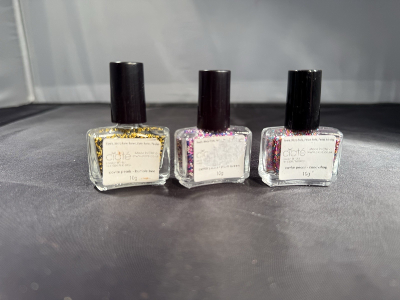 Ciate Mini Caviar Nail Decor 3 Color Combinations 10gm Each nail polish nail art