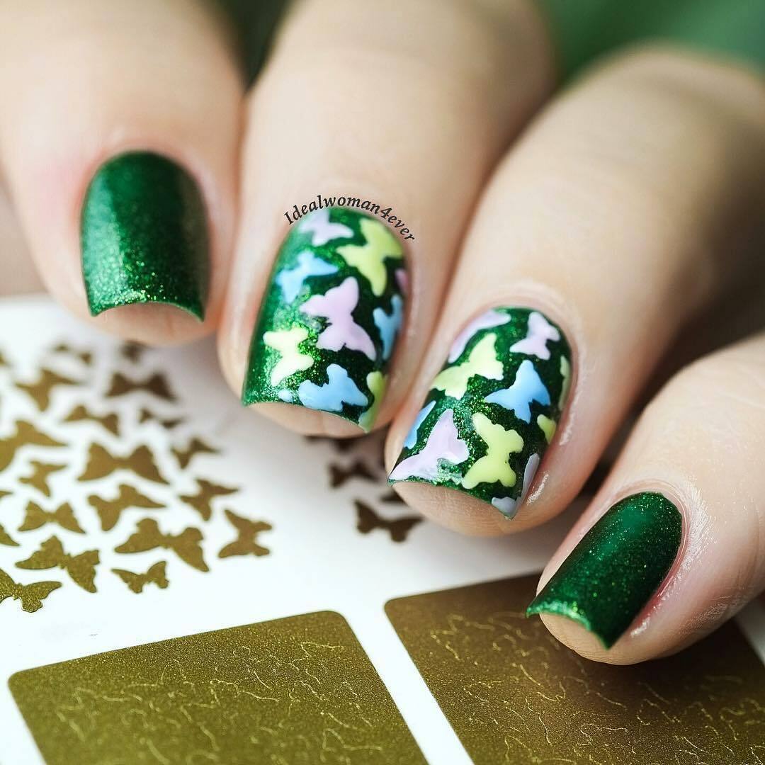 Whats Up Nails Butterflies Stencils for Nails, Nail Stickers, Nail Vinyls