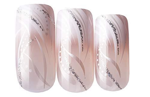 Gold Finger Gel Glam Design Nails (3 Pack)