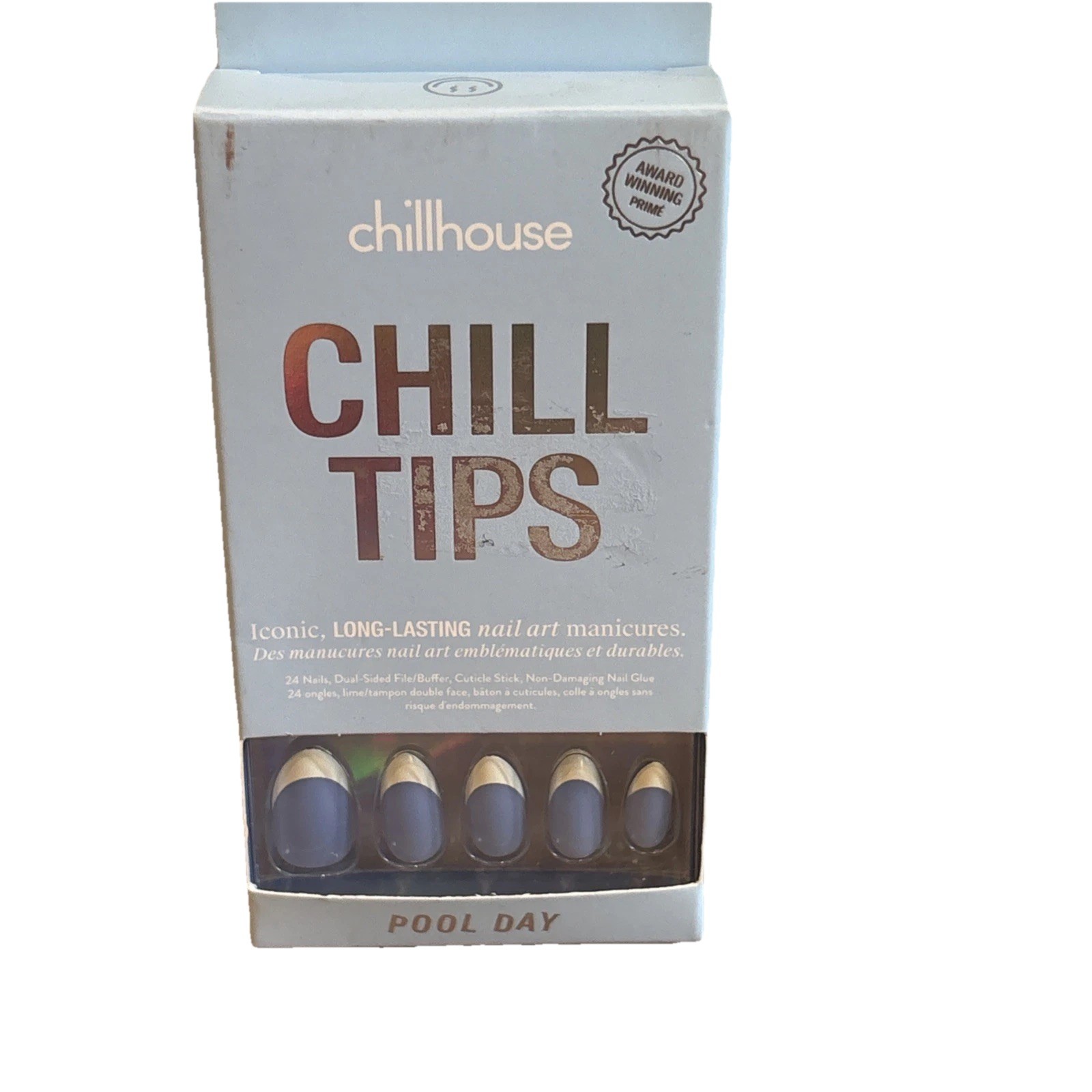 Chillhouse Chill Tips Press-On Nails “Pool Day” Glue-On Manicure NEW