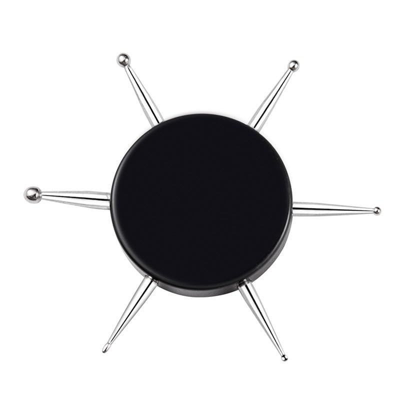 3Pcs Black 6-In-1 Circular Dotting Tools – Professional Nail Art Pens for Dot