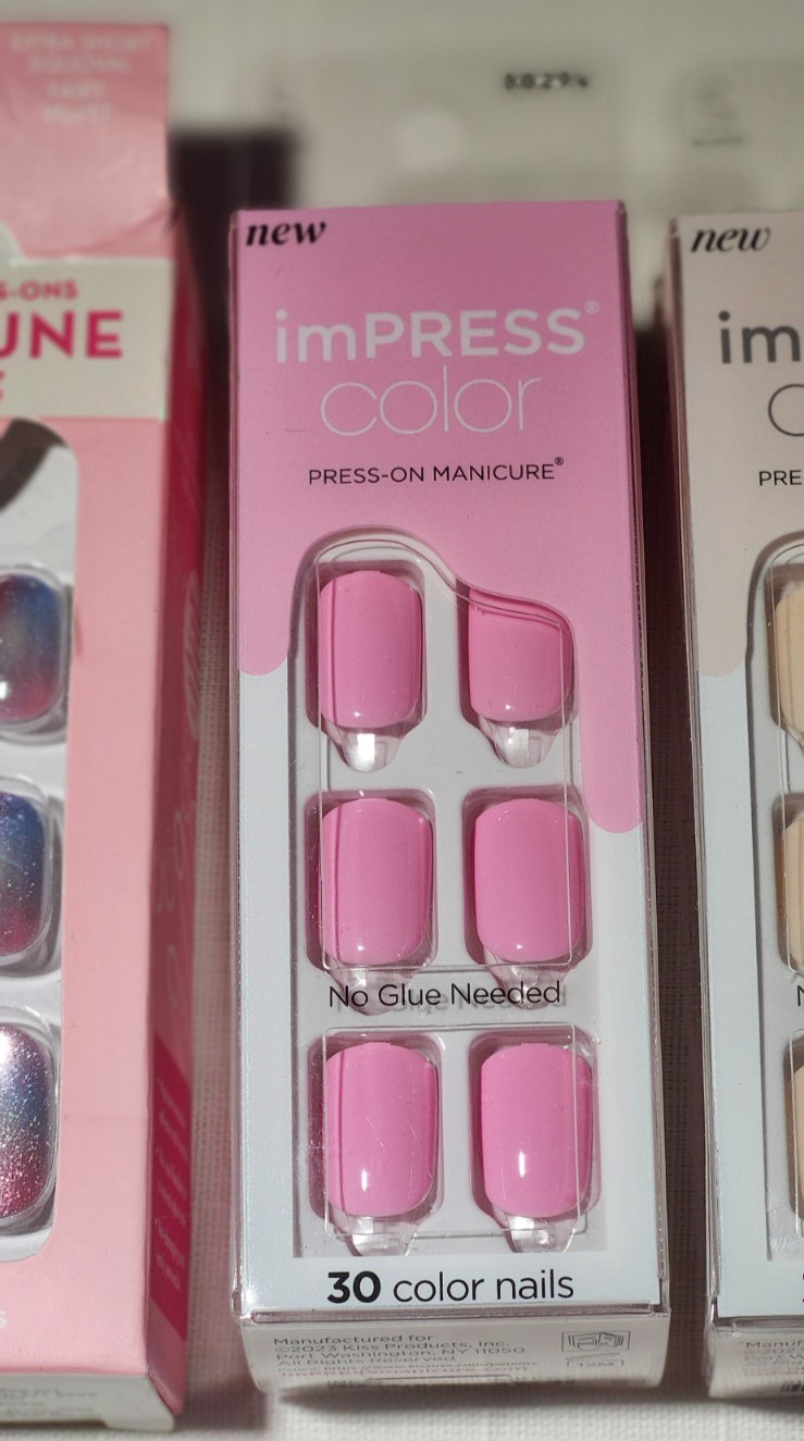 6 Different Press-On Nails Kits – 3 Olive & June and 3 imPRESS (BRAND NEW)
