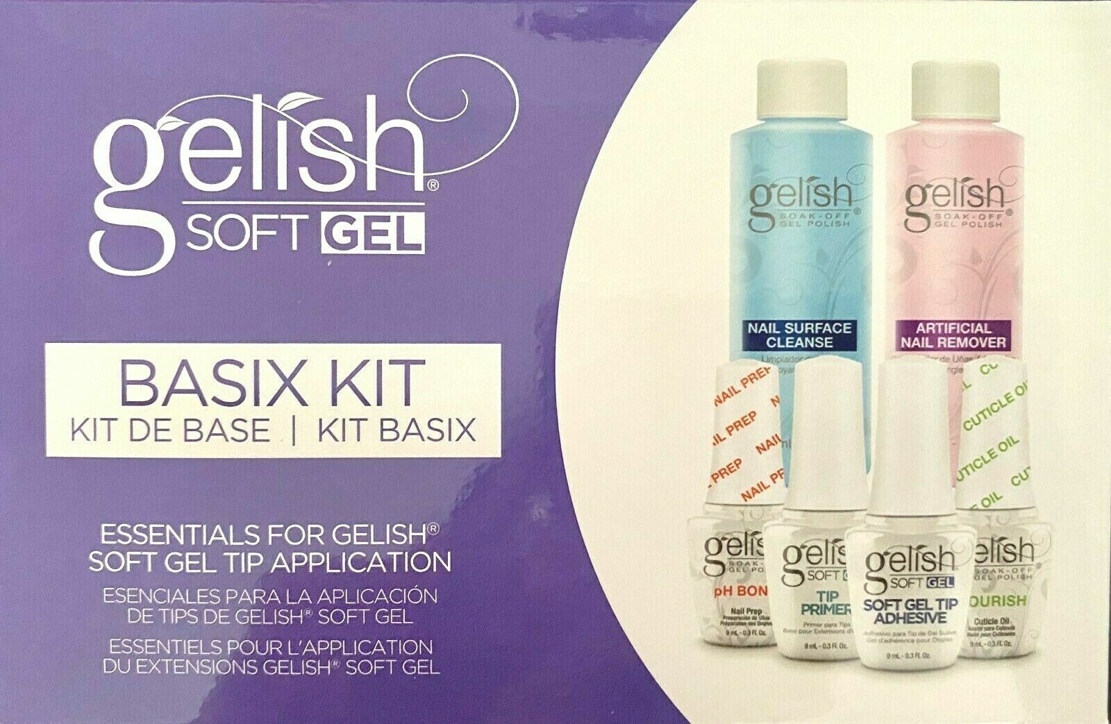 Gelish Soft Gel Flawless Nails Basix Kit #1224002 NEW!