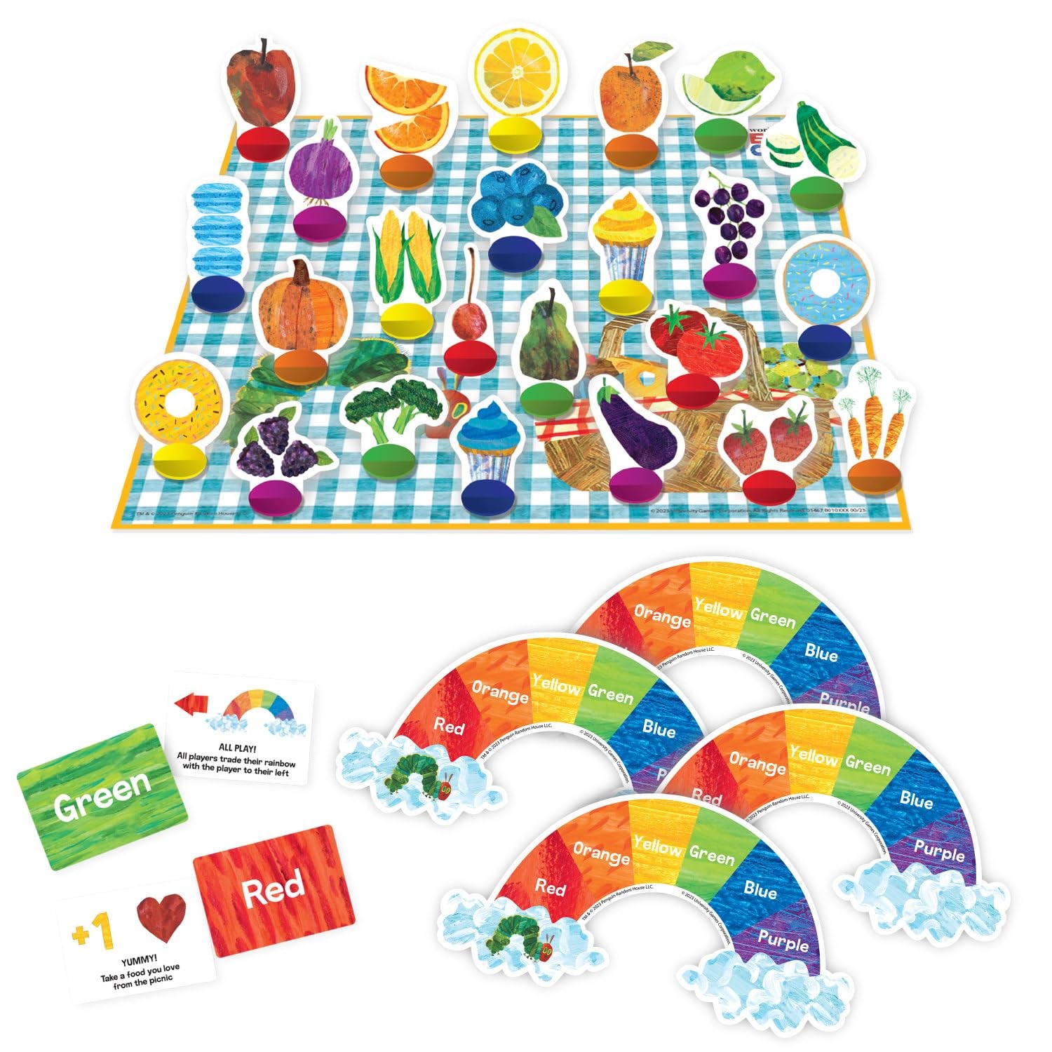 Briarpatch, The Very Hungry Caterpillar Rainbow Picnic One Size,