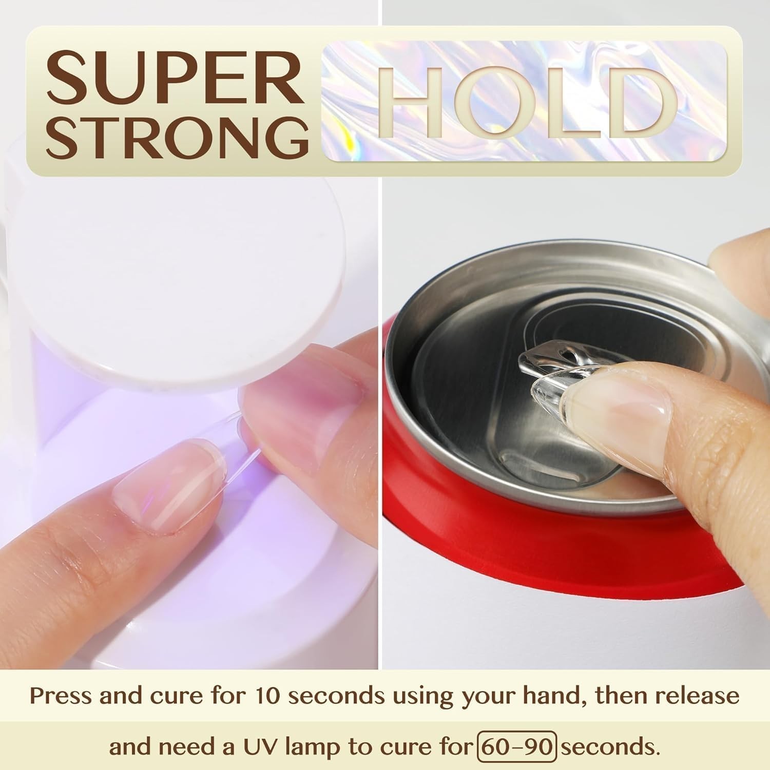 6 in 1 UV Gel Nail Glue 15ml – Strong, Long Lasting & Versatile for All Nails