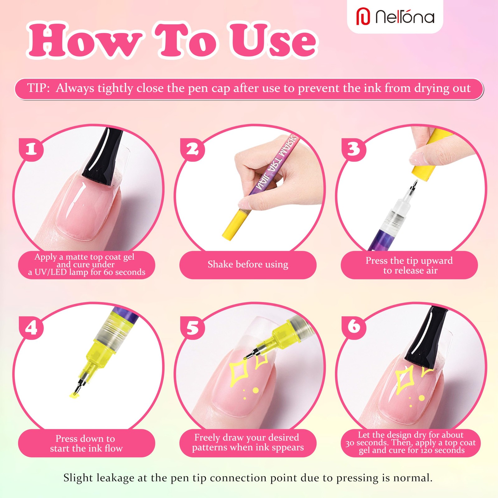 12 Colors Nail Art Pens Set – Acrylic Nail Polish Pens for DIY Nail Designs, …
