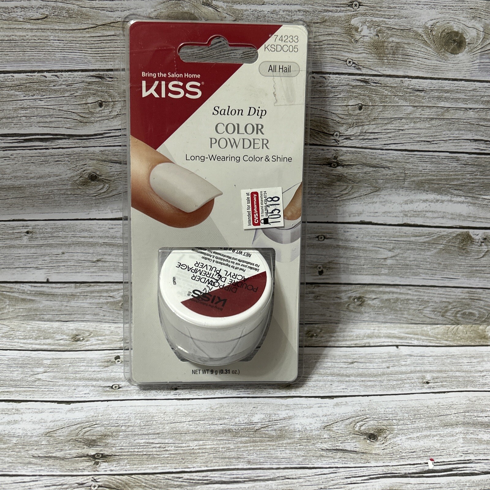KISS Salon Dip COLOR POWDER Long-Wearing Color & Shine – All Hail #74233