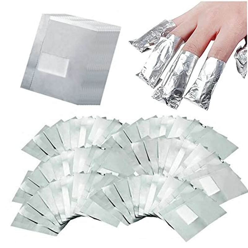 Removedor De Esmalte De Uñas Unas Envolturas De Aluminio Para Uñas Unas Laminas