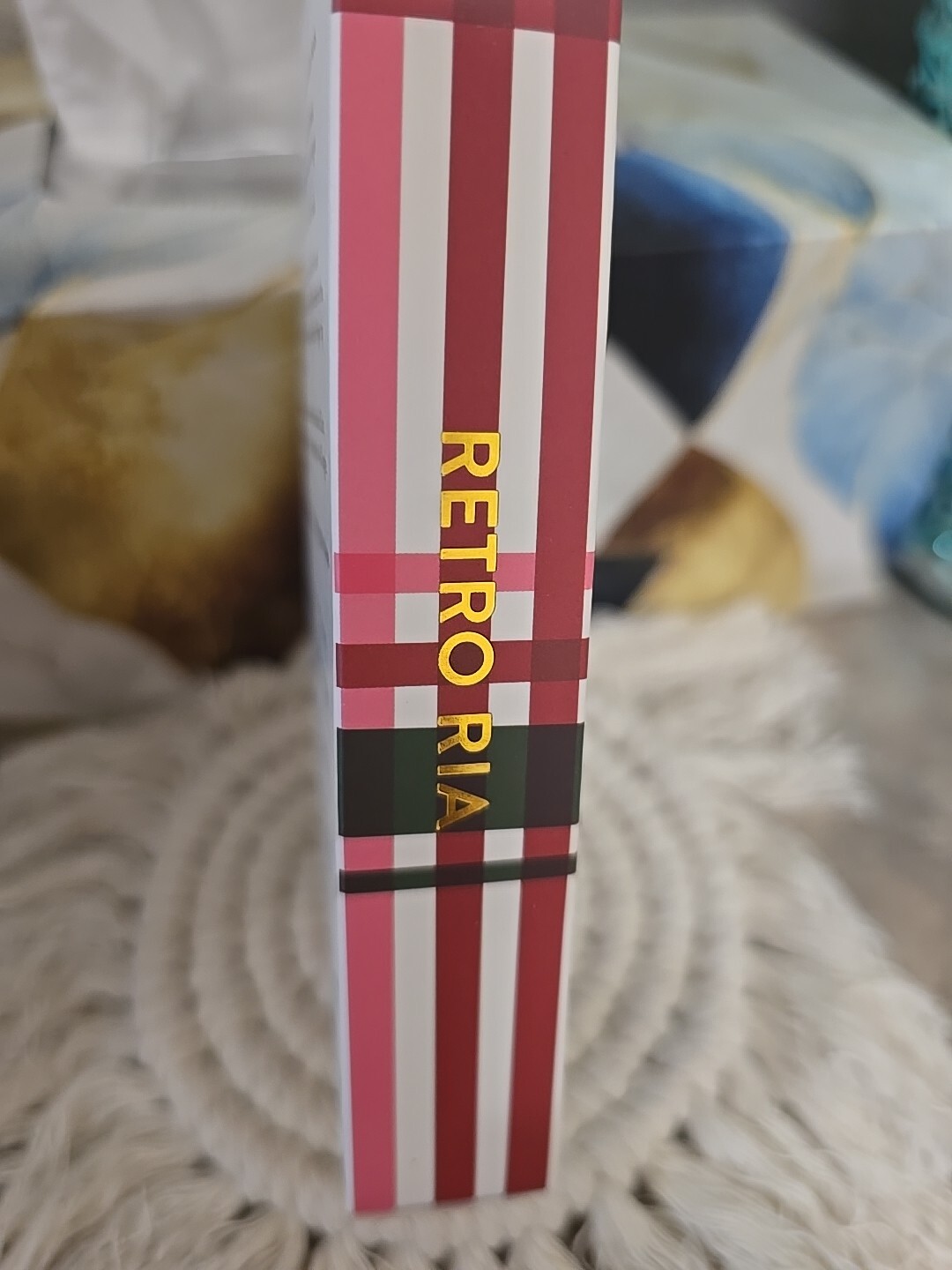 Red Aspen Press On Christmas Short Square Plaid Retro Ria ❤️