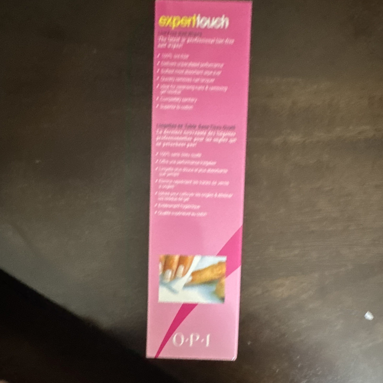 OPI ExpertTouch Lint-Free Nail Wipes for Nail Art, 325 Count, Pink Box