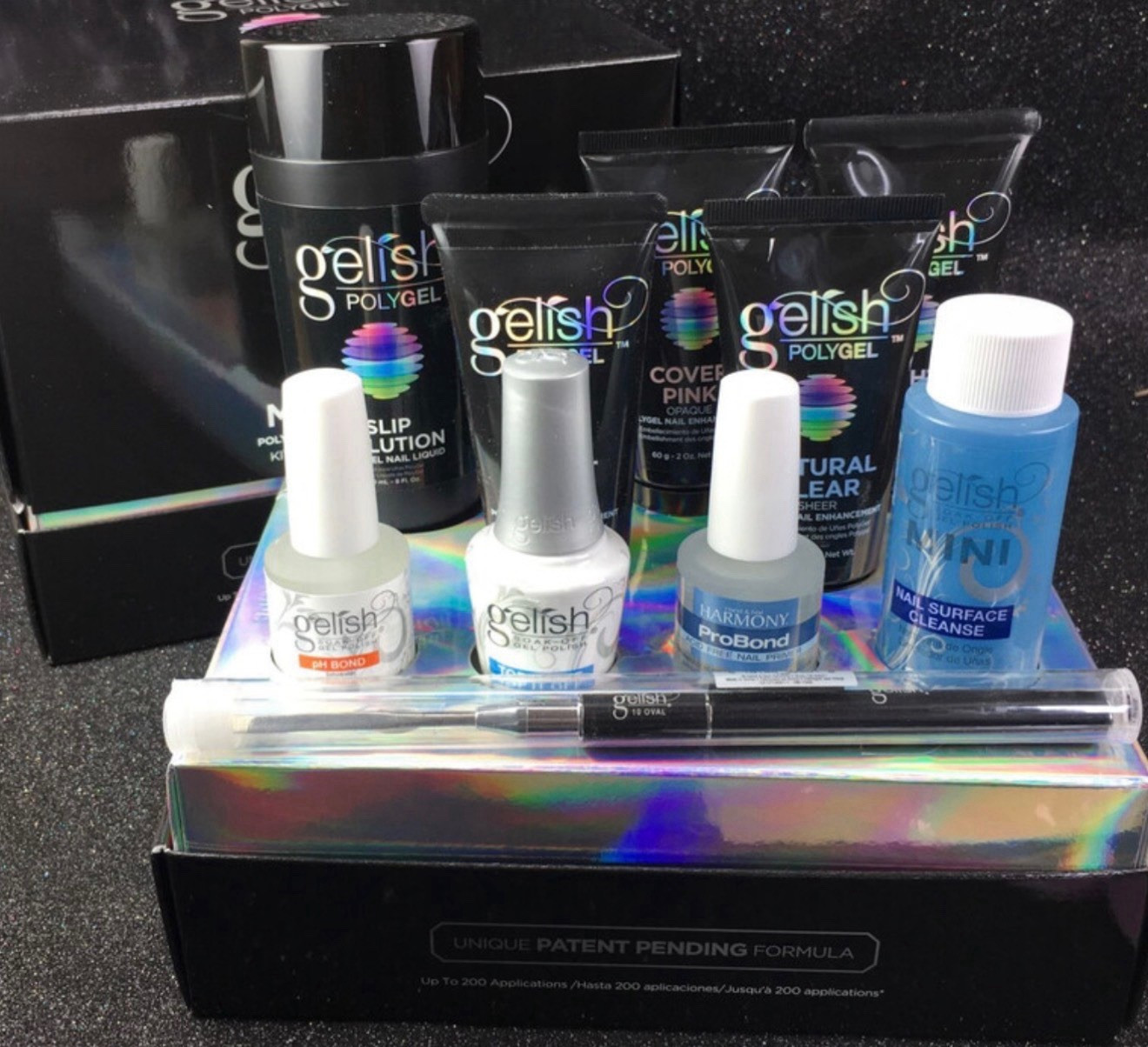 Gelish PolyGel Nail Prep Kit Slip Solution ProBond Surface Cleanse for Gels