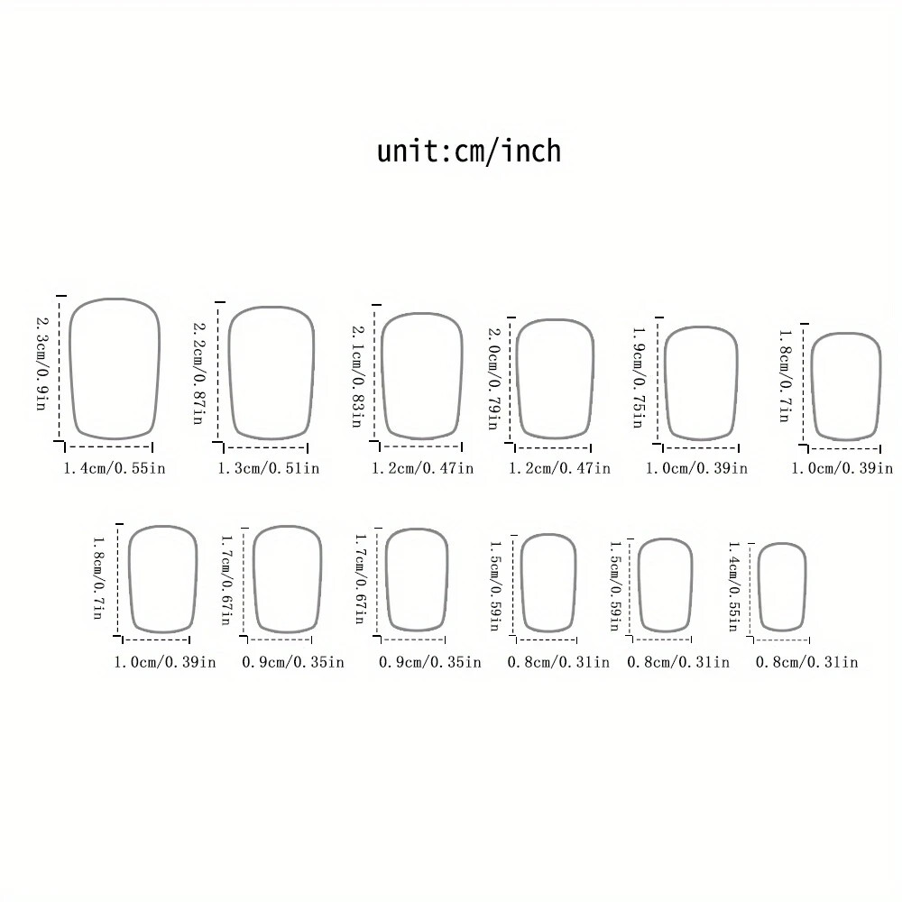 24pcs Purple Square Press-On Nails, Medium Length, Glossy, Starry Night, Galaxy
